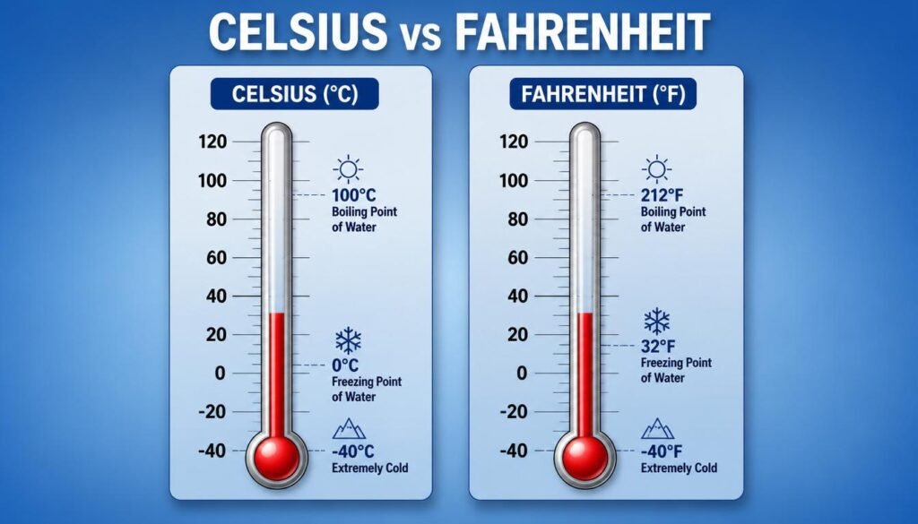 Celsius vs Fahrenheit