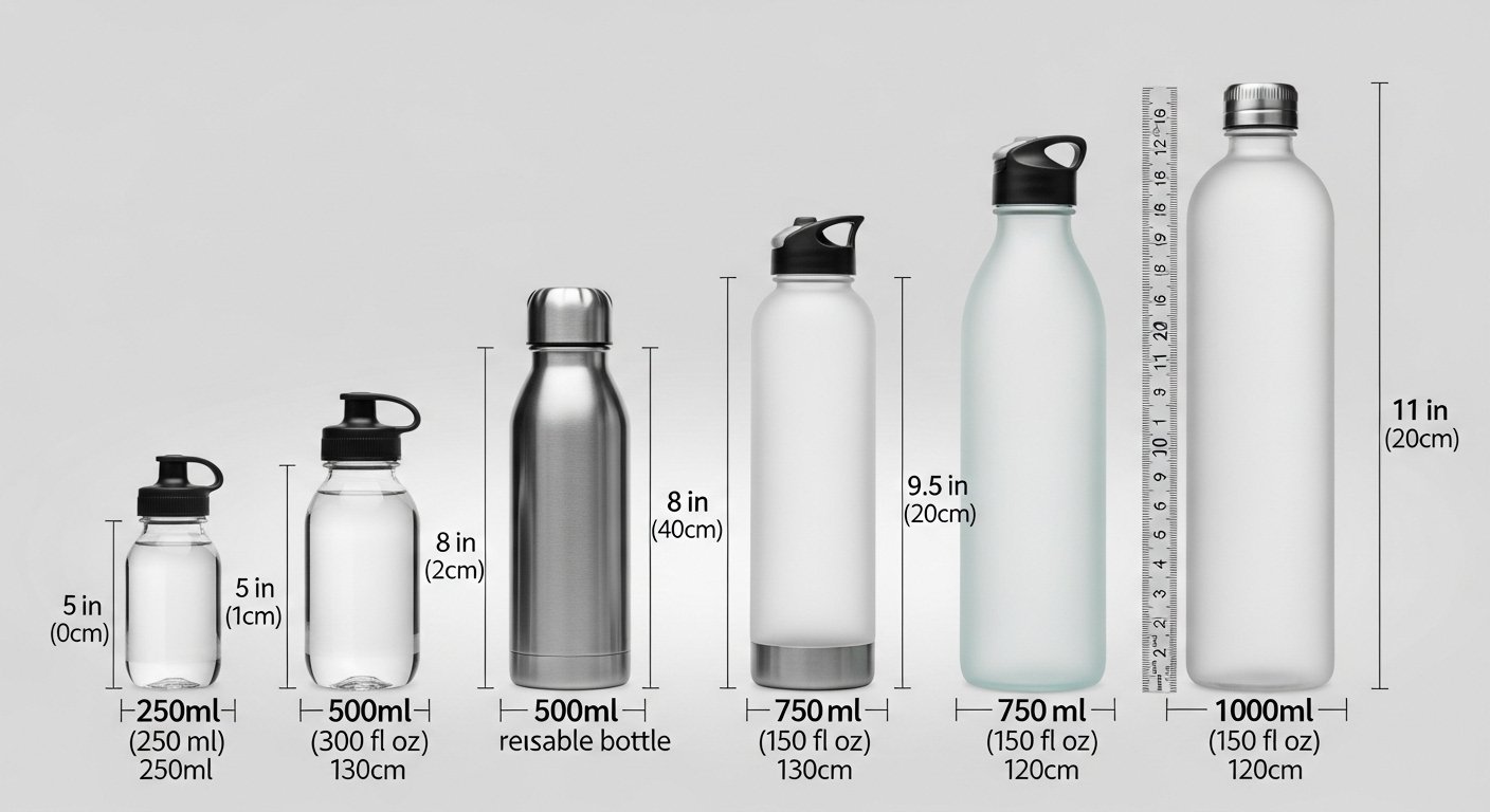 Water Bottle Dimensions
