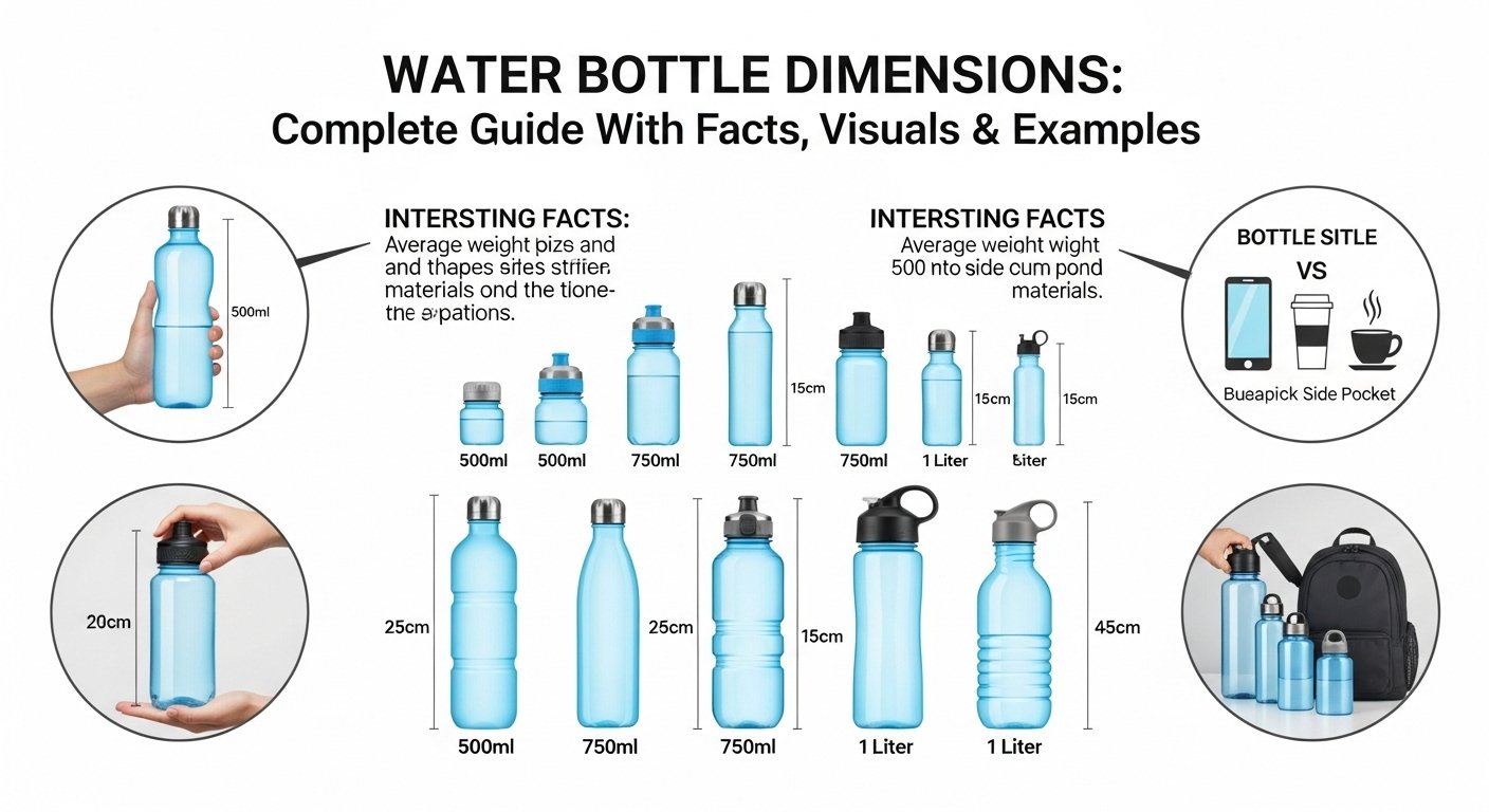 Water Bottle Dimensions