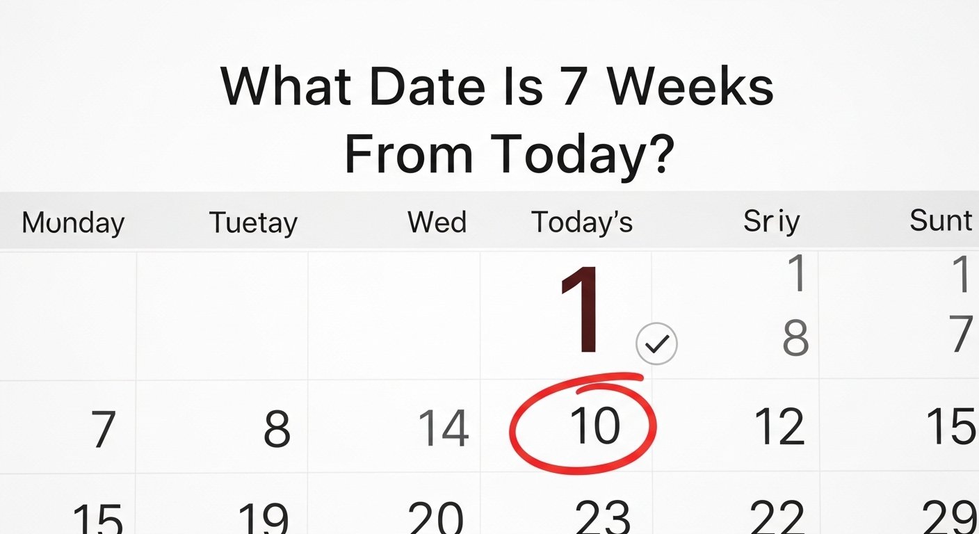 What Date Is 7 Weeks From Today?