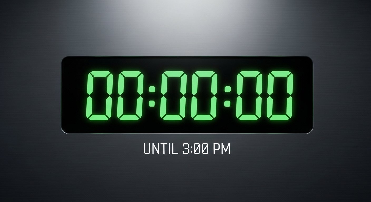 How Long Until 3:00 PM