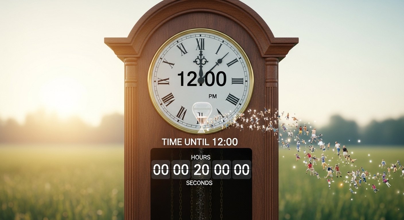 How long until 12:00 PM?