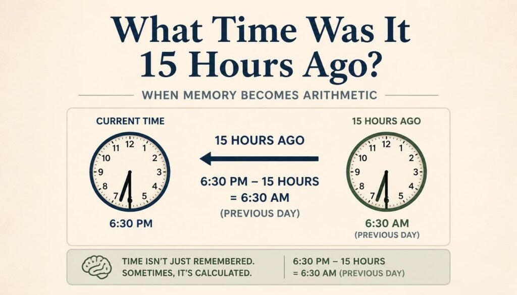What Time Was It 15 Hours Ago