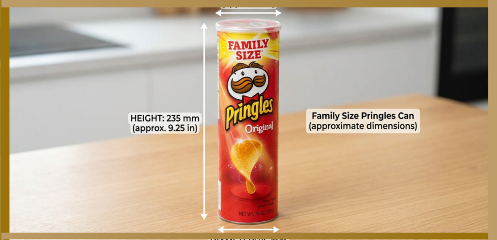 Family-Size Pringles Can Measurements