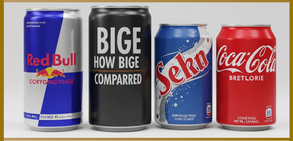 red bull can compared to soda can