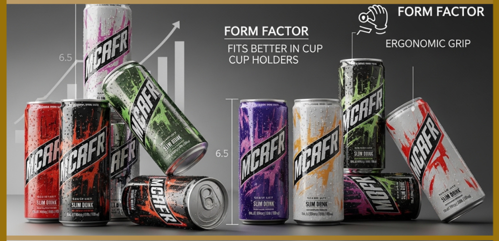 red bull can compared to soda can