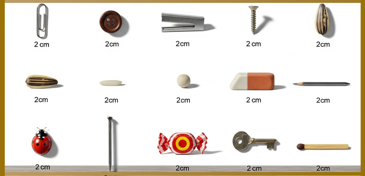 2 centimeters long