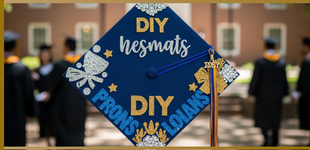 DIY graduation cap decoration