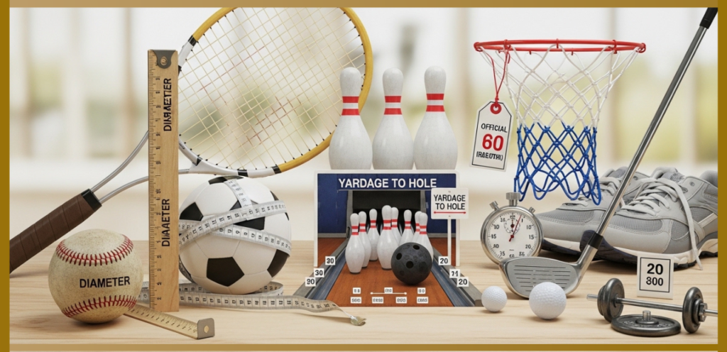 sports equipment dimensions