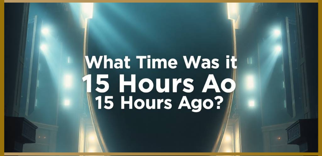 What Time Was It 15 Hours Ago?