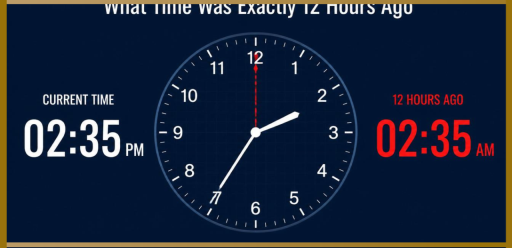 What Time Was Exactly 12 Hours Ago?