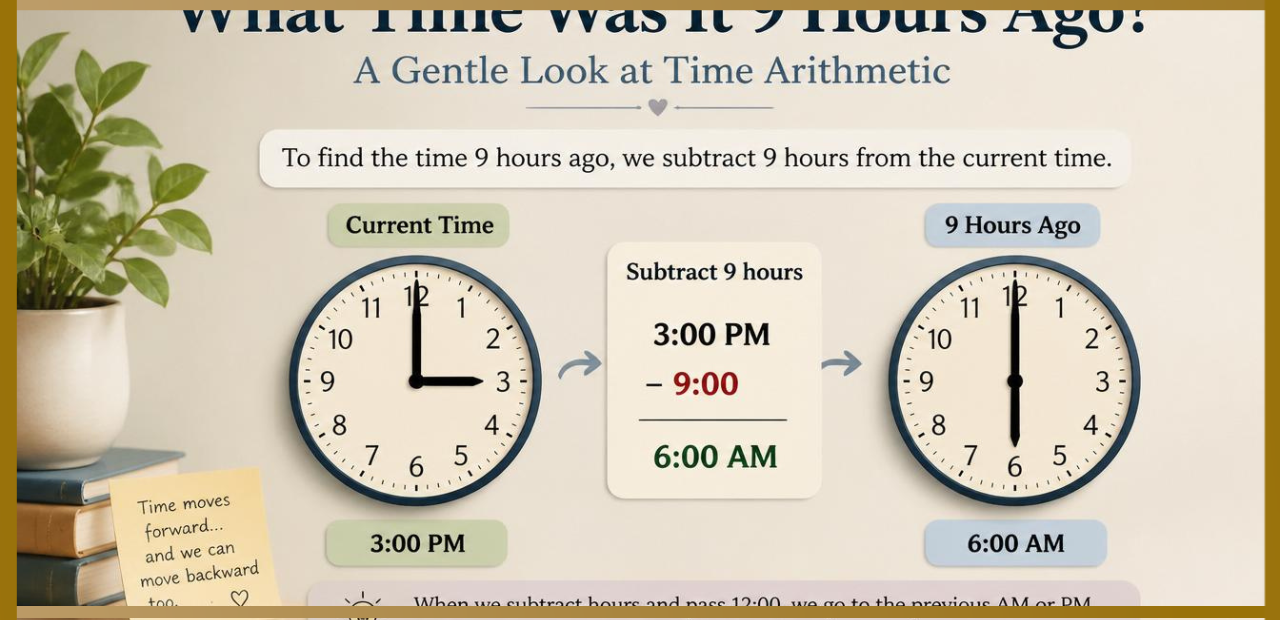 What Time Was It 9 Hours Ago