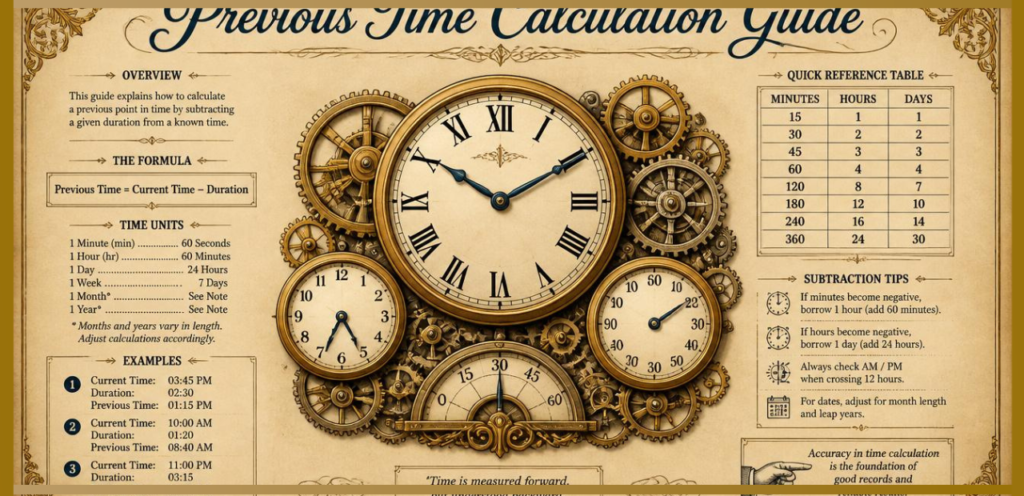 Previous Time Calculation Guide