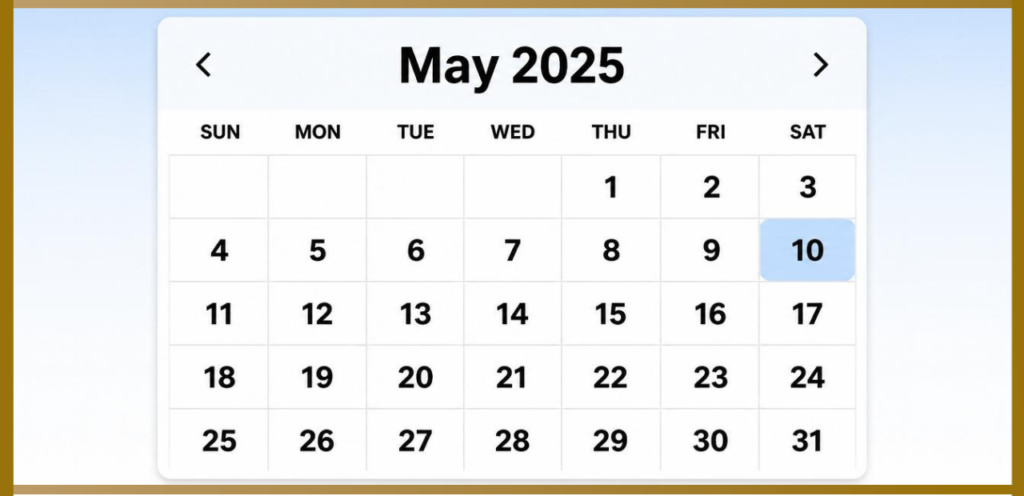 Saturday, June 6, 2026