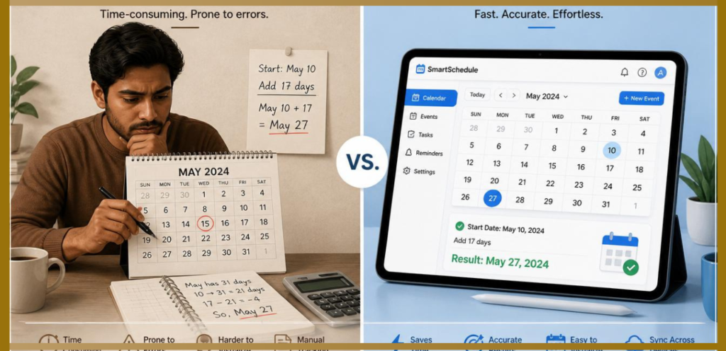 Manual Calendar Math vs Online Tools