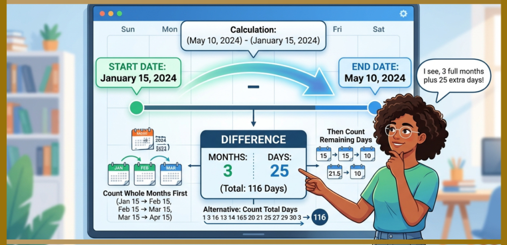 date difference