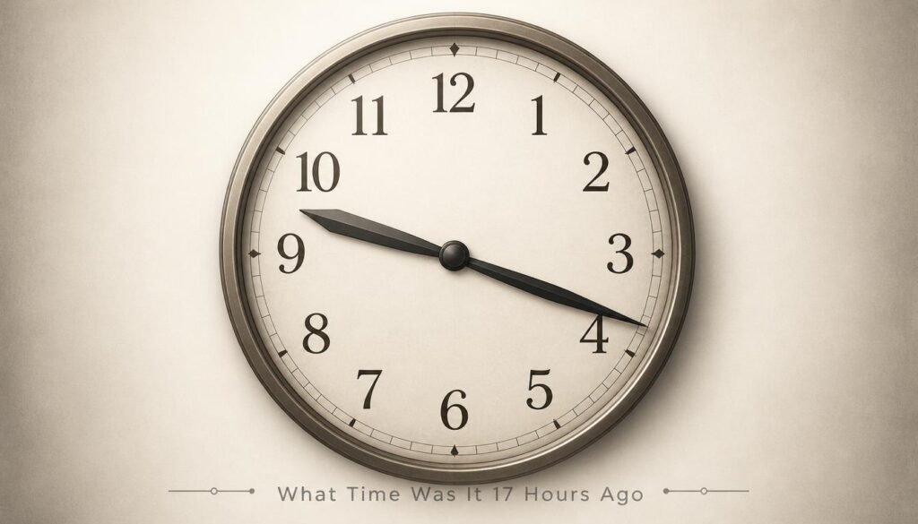 Exact Answer: What Time Was It 17 Hours Ago?