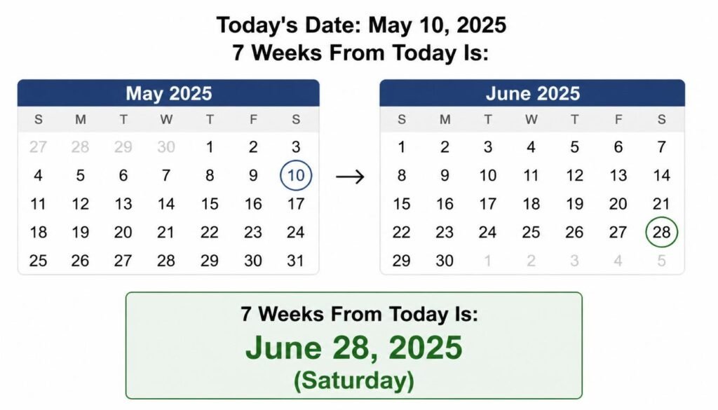 What Date Is 7 Weeks From Today? The Exact Answer