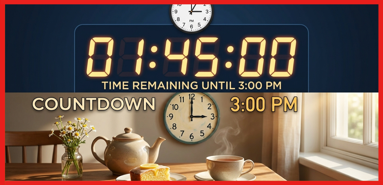 How Long Until 3:00 PM