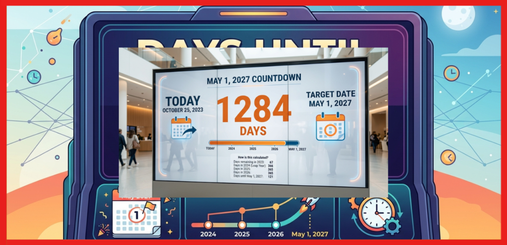 How Many Days Until May 1, 2027 Right Now?