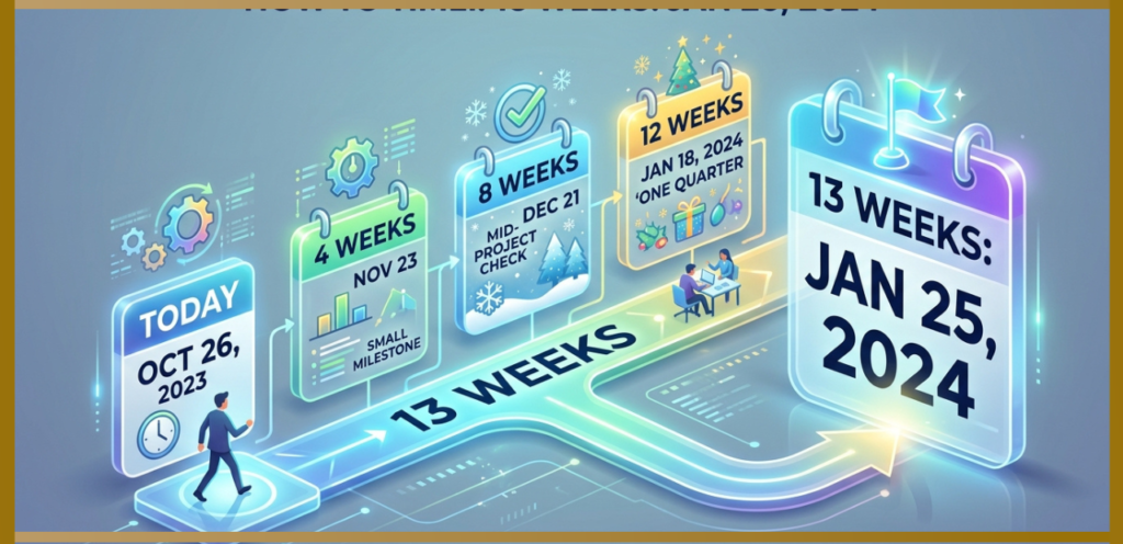 13 Weeks From Today vs. Other Week Calculations