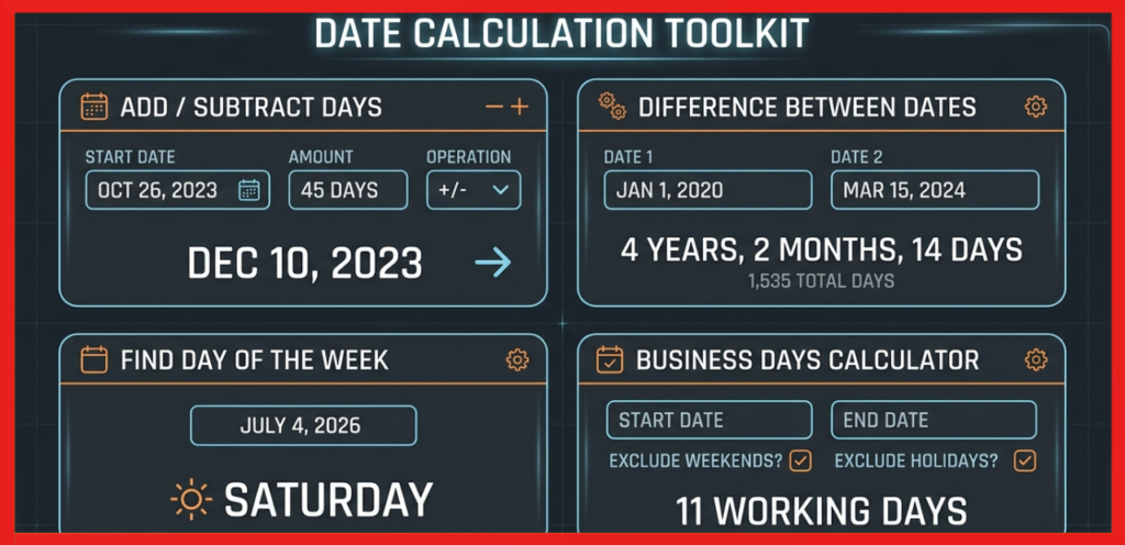 Date Calculation Tools