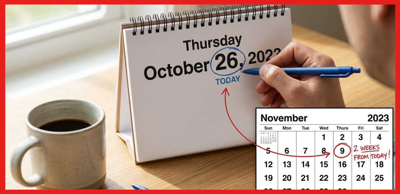 What Date Is 2 Weeks From Today