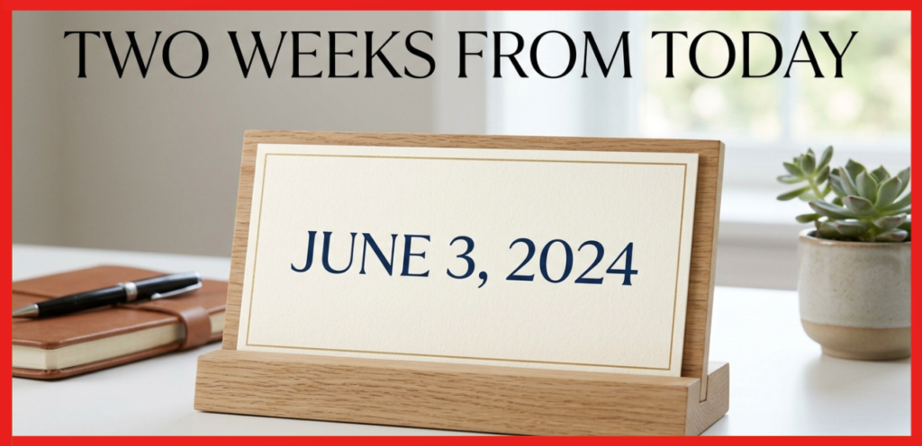 What Date Is 2 Weeks From Today