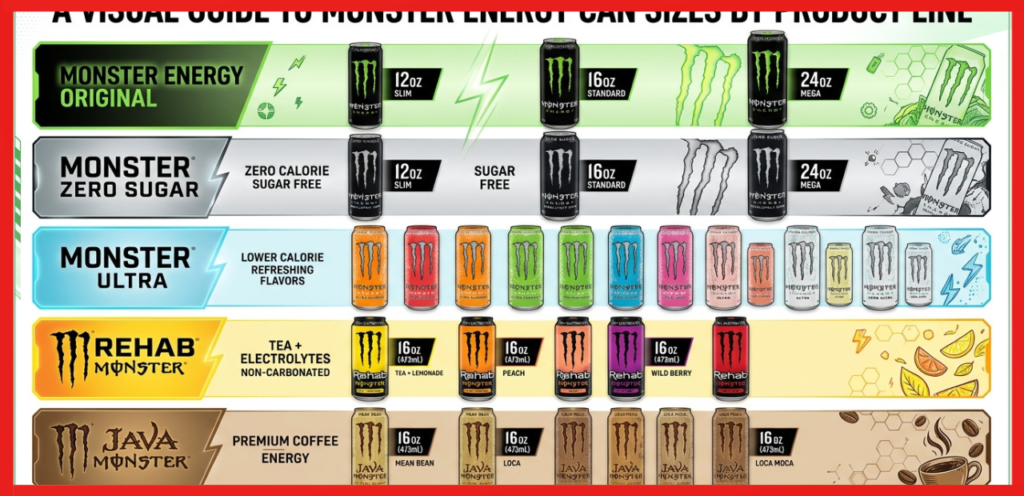 Monster Can Sizes