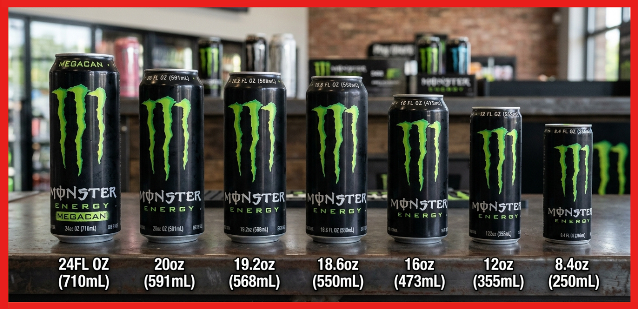 Monster can sizes