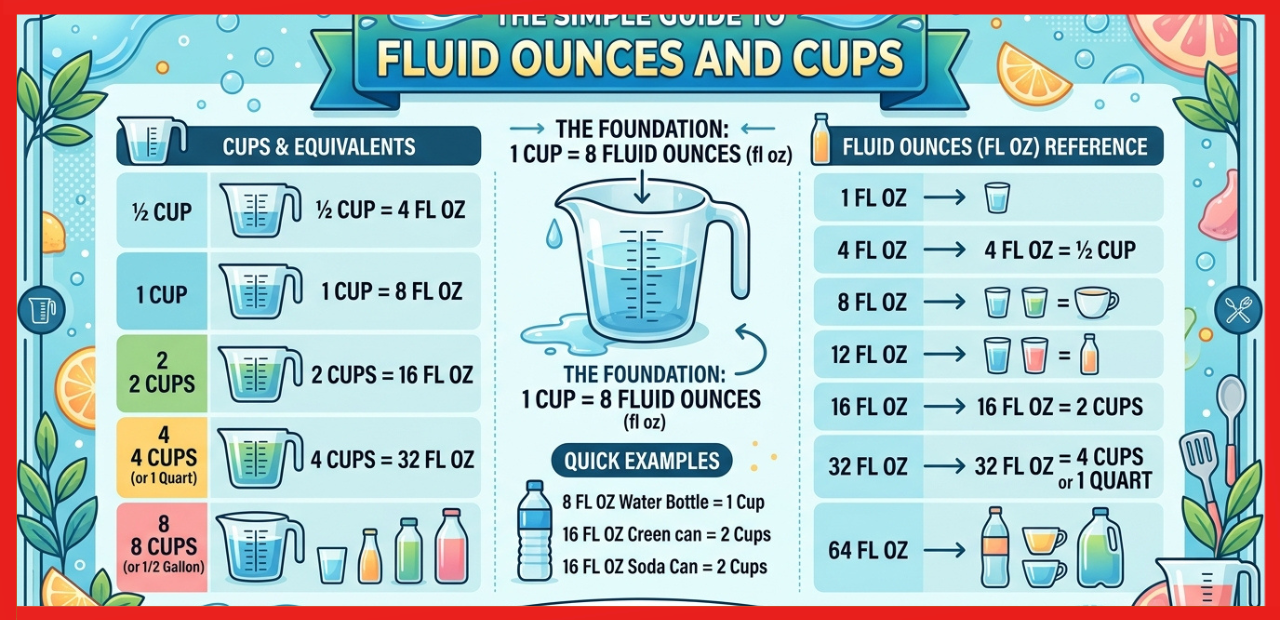 Fluid Ounces to Cups