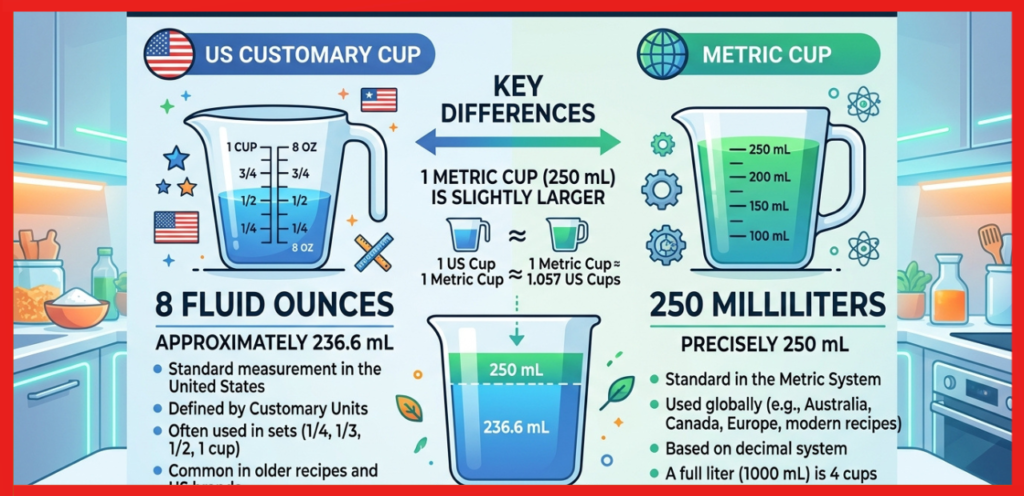 US Cup vs Metric Cup