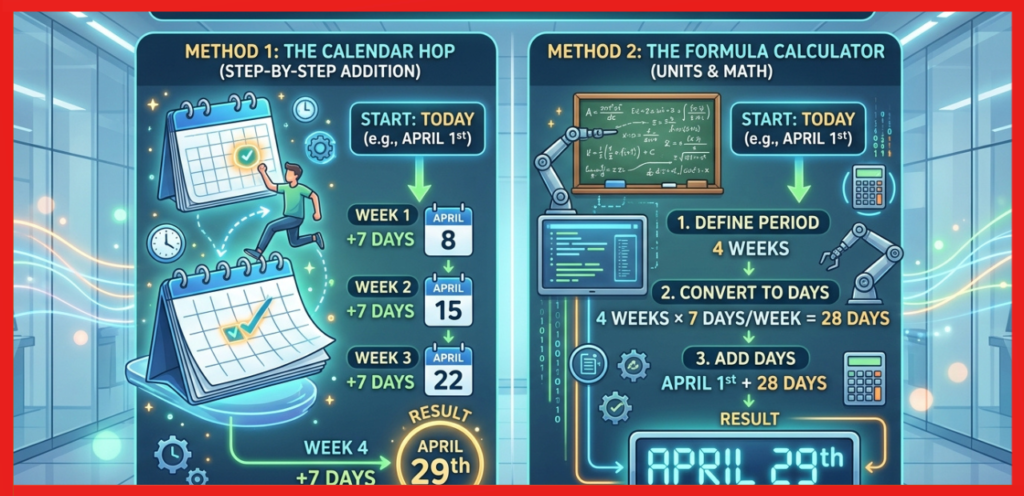 Calculate 4 Weeks From Today