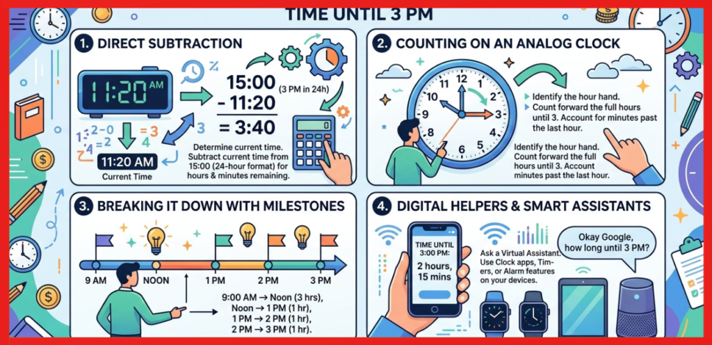 Calculate Time Until 3 PM