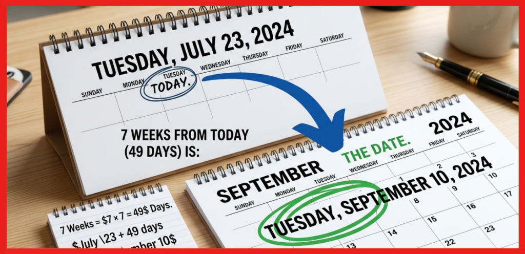 What Date Is 7 Weeks From Today