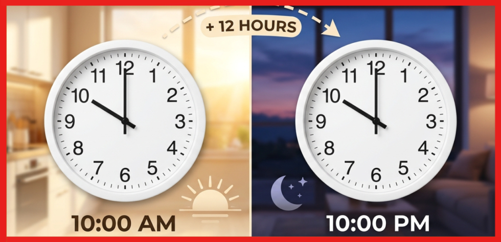 What Time Is 12 Hours From Now?