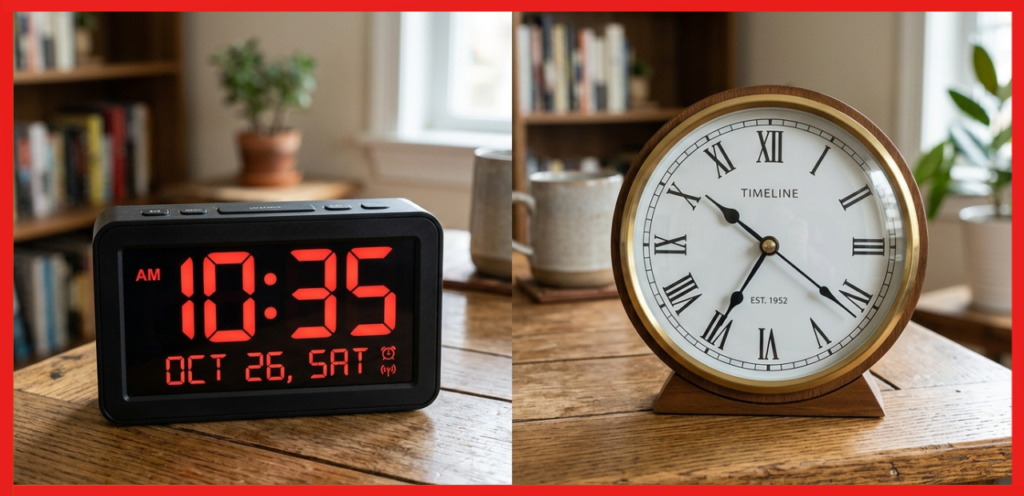 Digital Clock vs Analog Clock