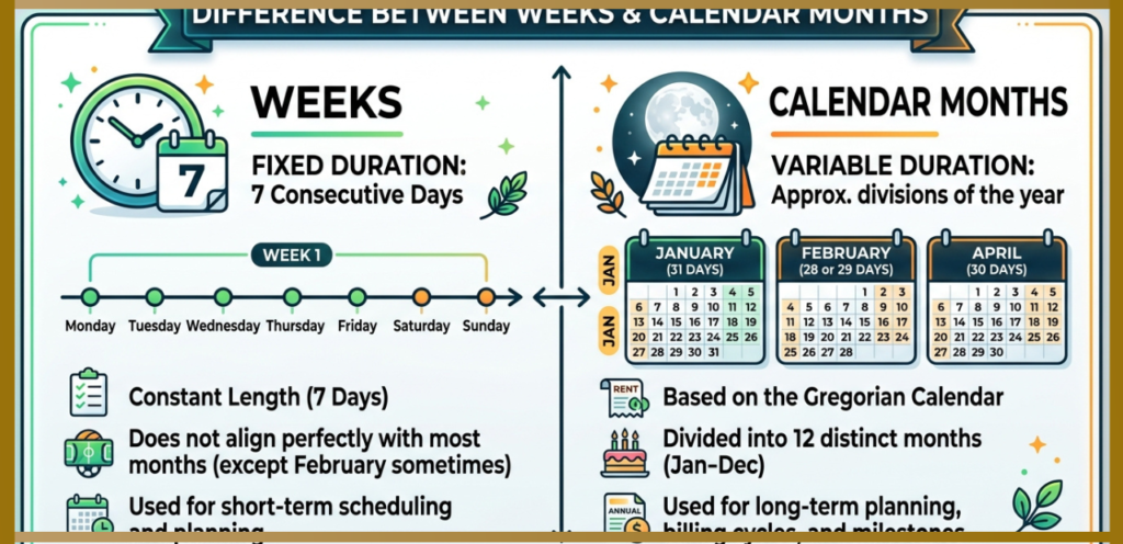 Weeks vs Calendar Months