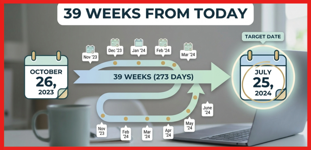 What Date Is 39 Weeks From Today