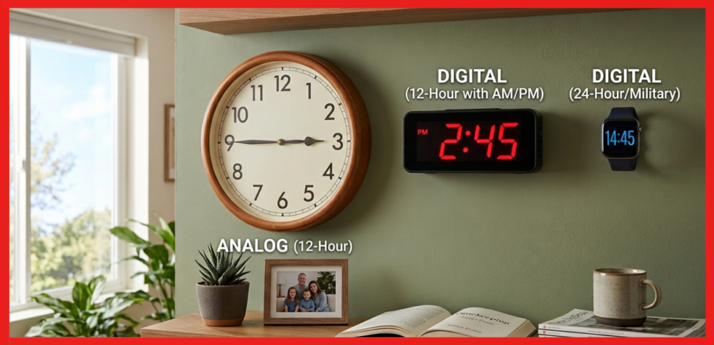 2:45 PM Clock Formats