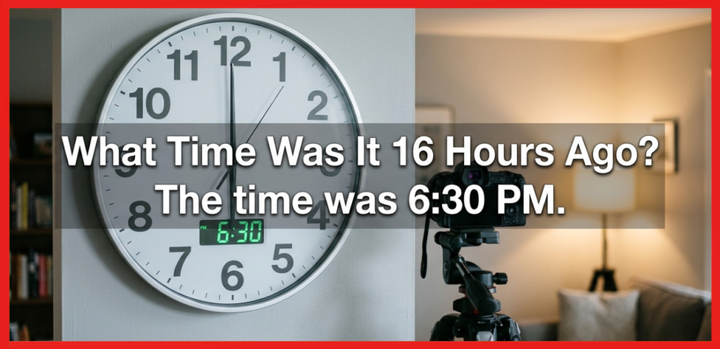 What Time Was It 16 Hours Ago