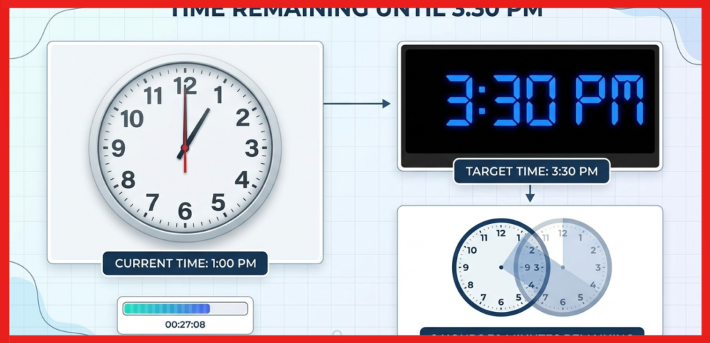 How Long Until 3:30 PM on Different Days