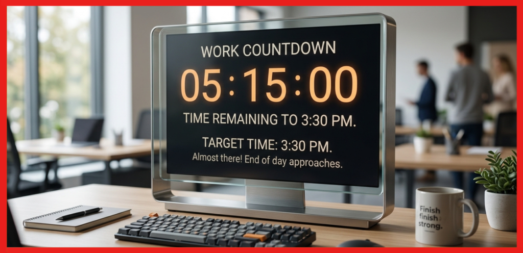 Work Countdown to 3:30 PM