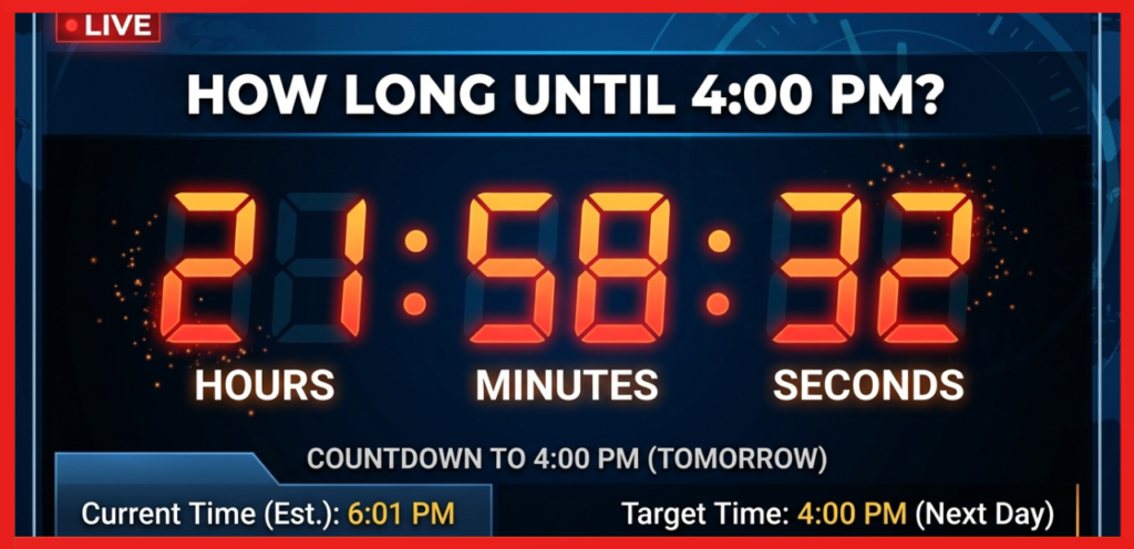 How Long Until 4:00 PM