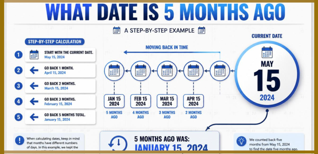 What Date Is 5 Months Ago: Step-by-Step Example