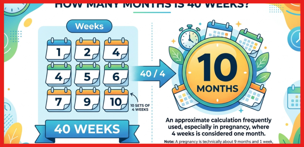 How Many Months Is 40 Weeks?