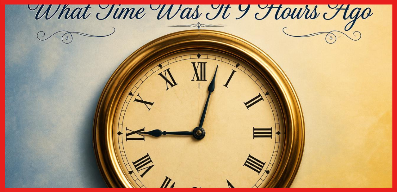What Time Was It 9 Hours Ago