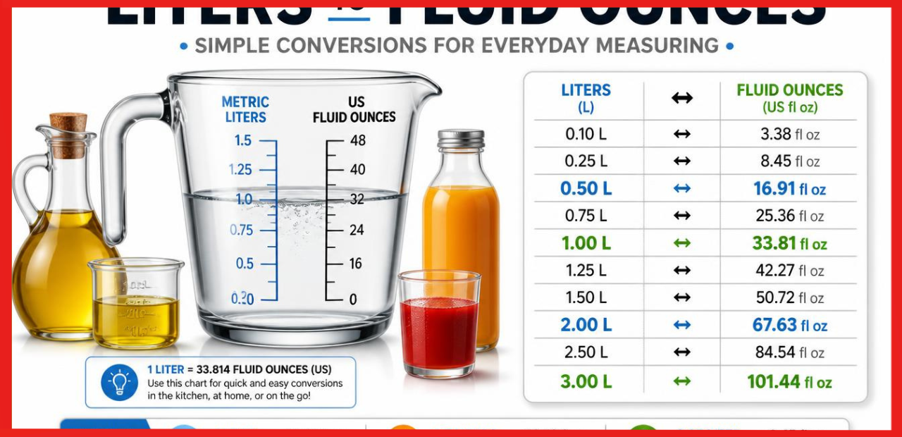 Liters to Fluid Ounces