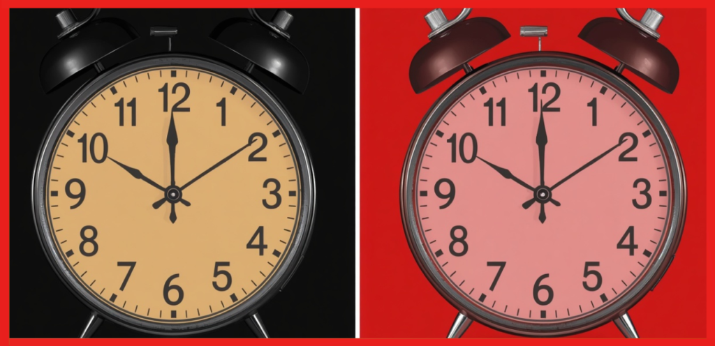 Current Time vs. 9 Hours Ago
