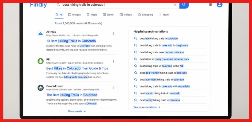 Helpful Search Variations